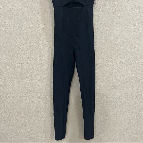 Ghost Flower Earth Onyx One Piece Jumpsuit Athletic Black Womens Sz S Gymastic - Picture 6 of 14